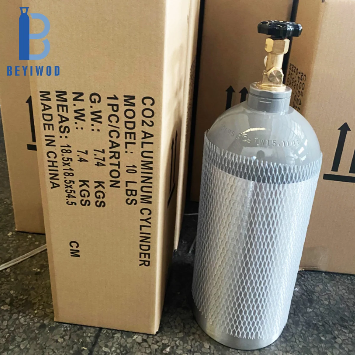 US Market New Aluminum Gas Cylinder Nitrogen Gas Tanks NOS Tanks