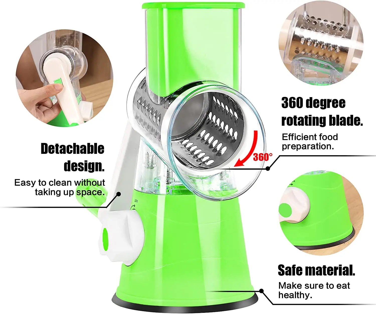 Custom 4in1 Multifunctional Adjustable Thickness Vegetable Spiral Slicer Kitchen Tool Cooking Accessories Veget Spiralizer