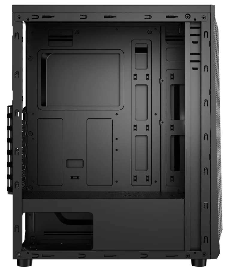 Hongyi M-ATX ATX ITX CASE table vertical SPCC HD Audio ARGB light panel gamer gaming computer pc case & towers with RGB fan
