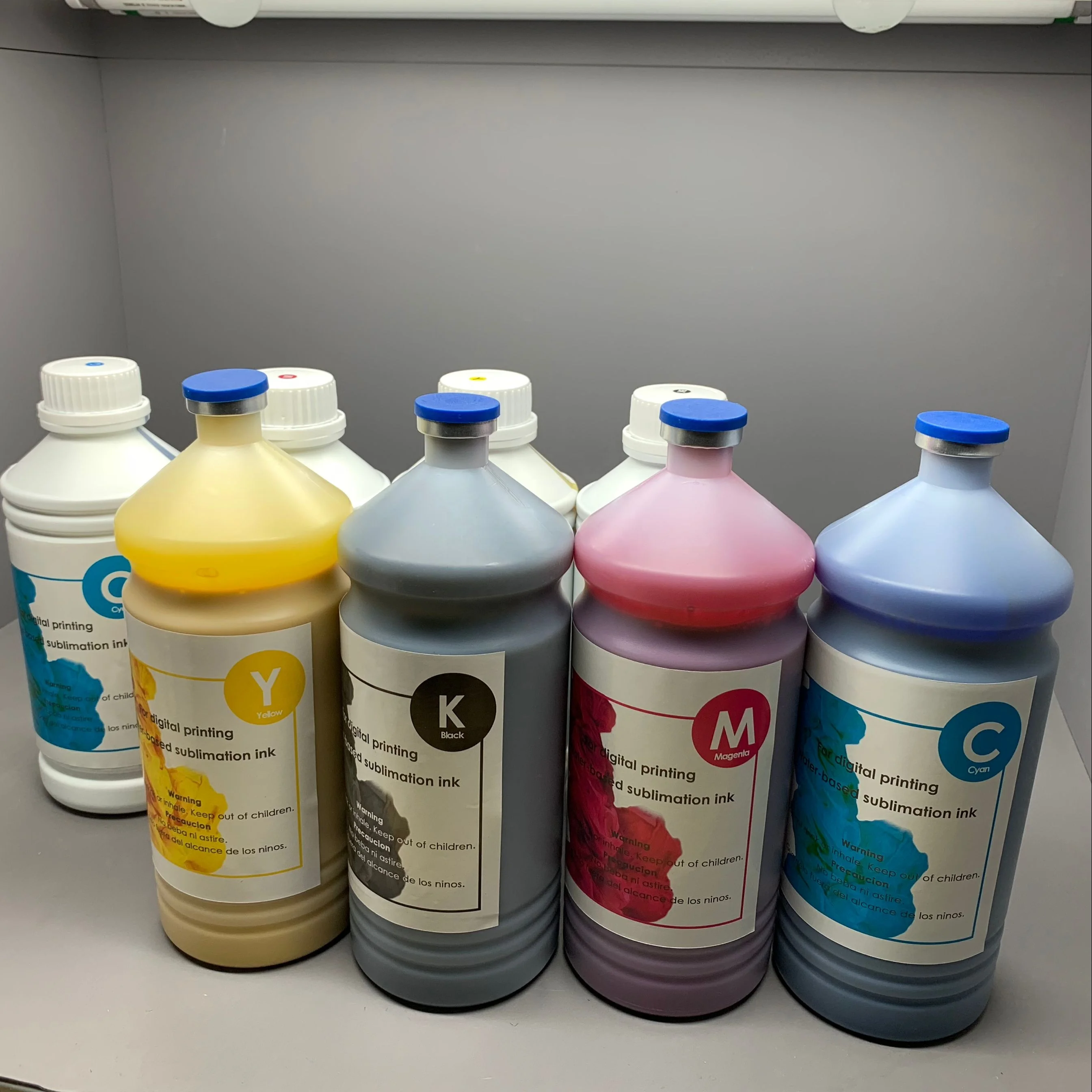 CMYK dye sublimation ink tinta plastic bottles for digital sublimation printing 5113 for textiles