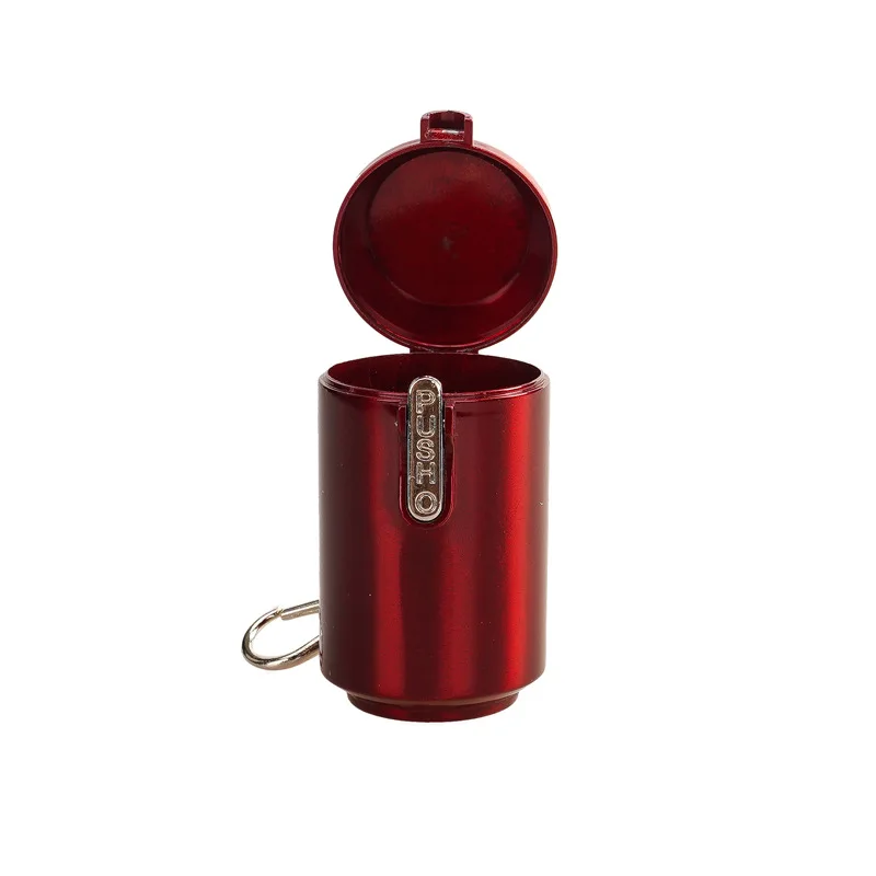 30*37.5*67.8mm new design portable metal can easy to carry ashtray with hook cola design portable storage box