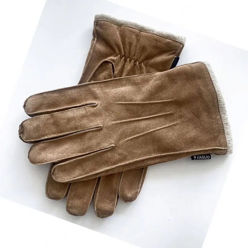 New arrival best prices fashion leather gloves Pakistan leather dress driving gloves with fleece lining black