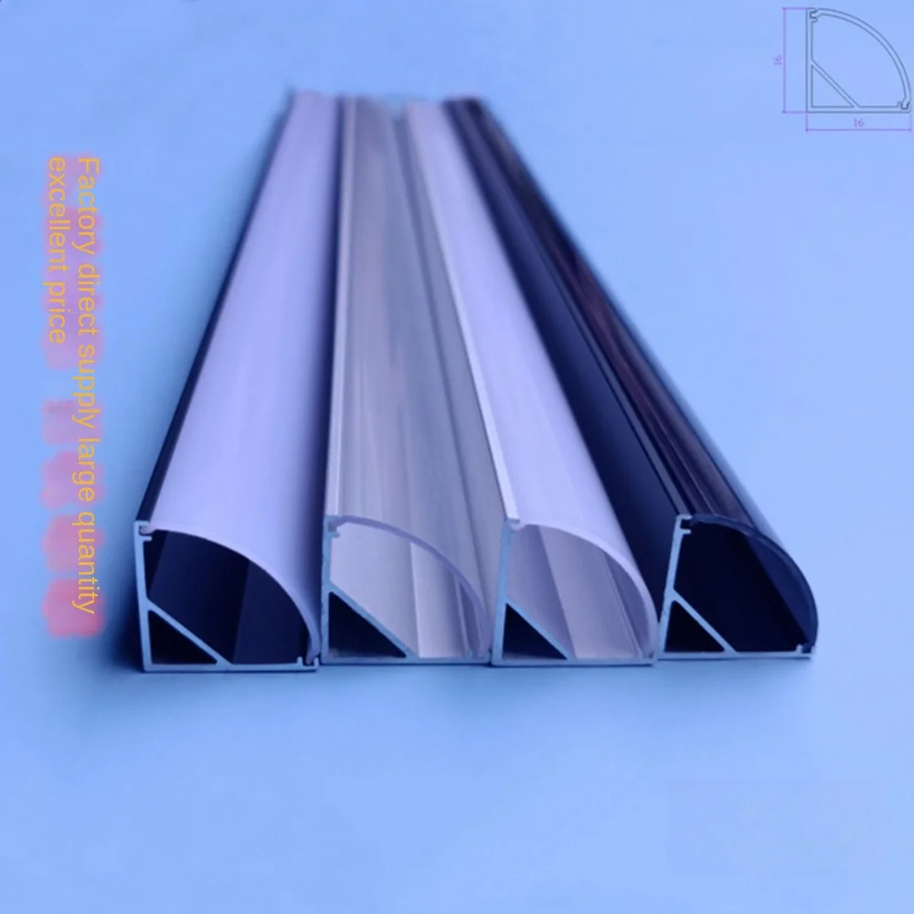 Customizable Extrusion Aluminum LED Linear Light Profile Lighting Accessories for Wardrobe Corner & Light Strip