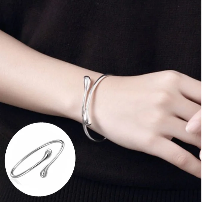 Fashion Elegant Silver Jewelry Sets Kolye Earrings Bracelet Jewelry Set For Women Girls