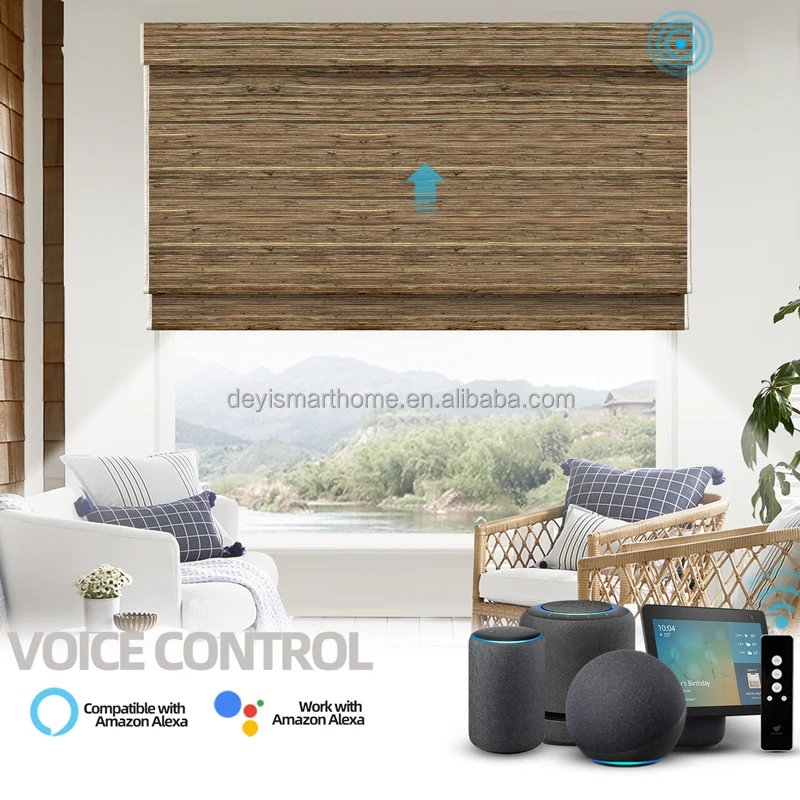Умные шторы с дистанционным управлением Wi-Fi Google Alexa