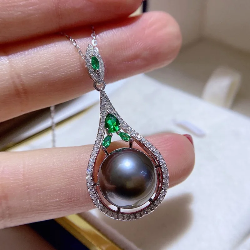 11-12mm AAA Flat Round Edison Pearl Cultured Freshwater Pearl Pendant For Jewelry Making 1 buyer