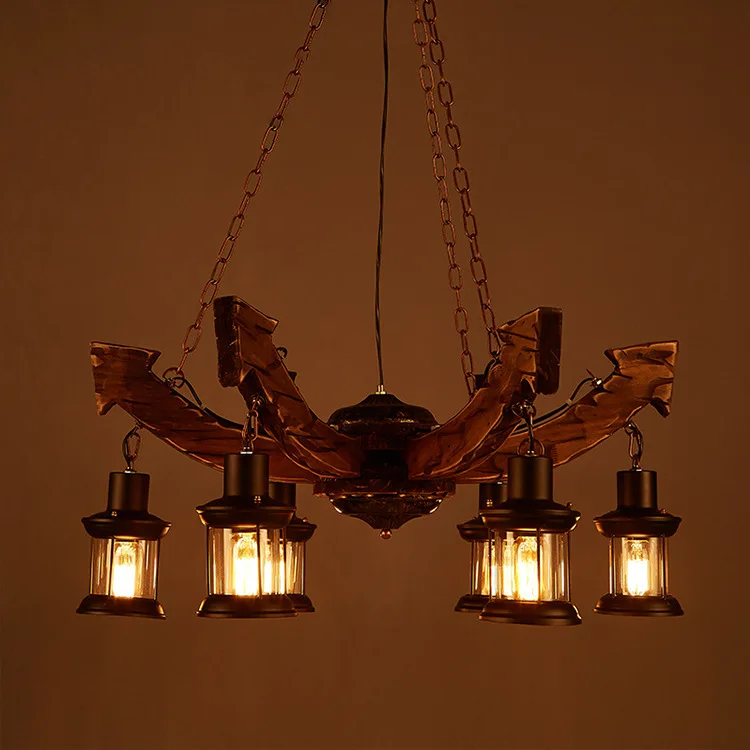 
Vintage loft light bamboo hemp rope chandelier pub restaurant cafe light living room dining room pendant lamp E27 droplight 