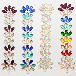 Красочные драгоценные камни Кристалл макияж волос лица лоб ювелирные изделия