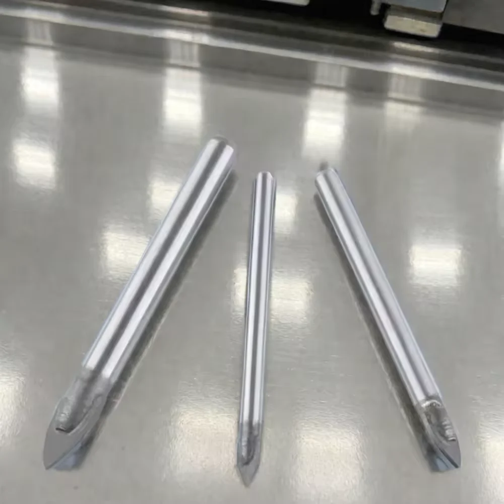 YG8/6 Sand Blasted Straight Shank Single Carbide Tip Glass Drill Bit for Glass Ceramic Porcelain Tile Drilling
