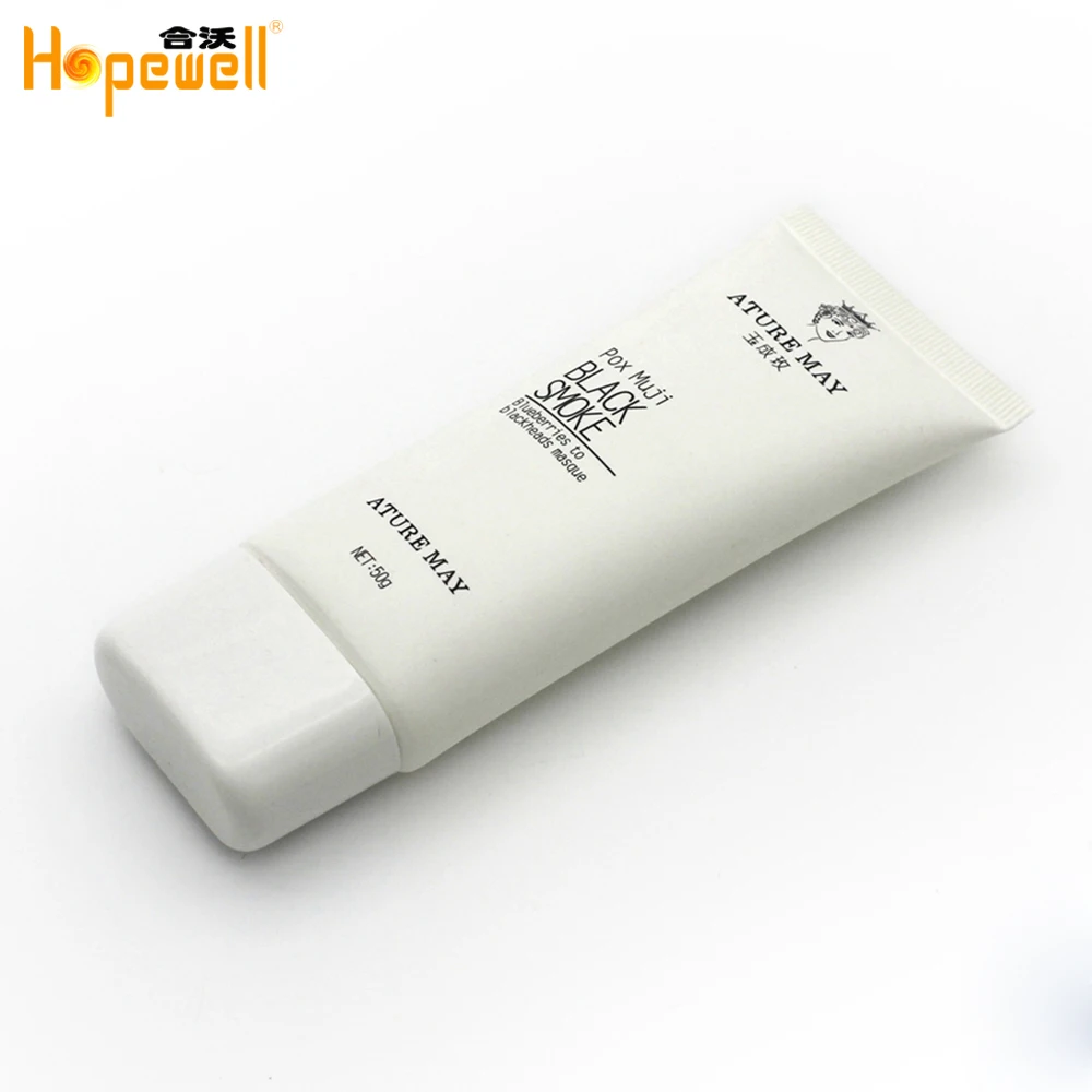 Hot sale cosmetic products oval shape soft plastic BB cream tube