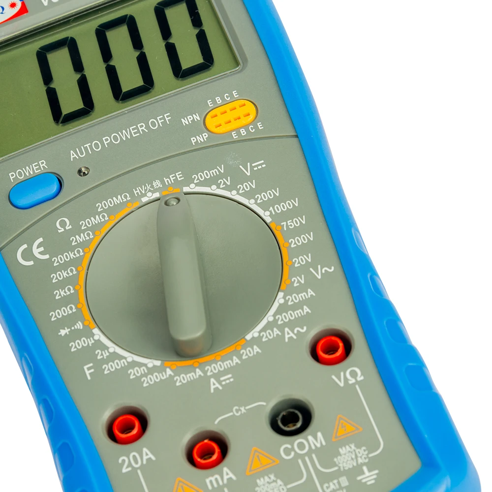 Digital Multimeter Meter Current AC/DC Voltage Resistance Capacitance Tester Detection