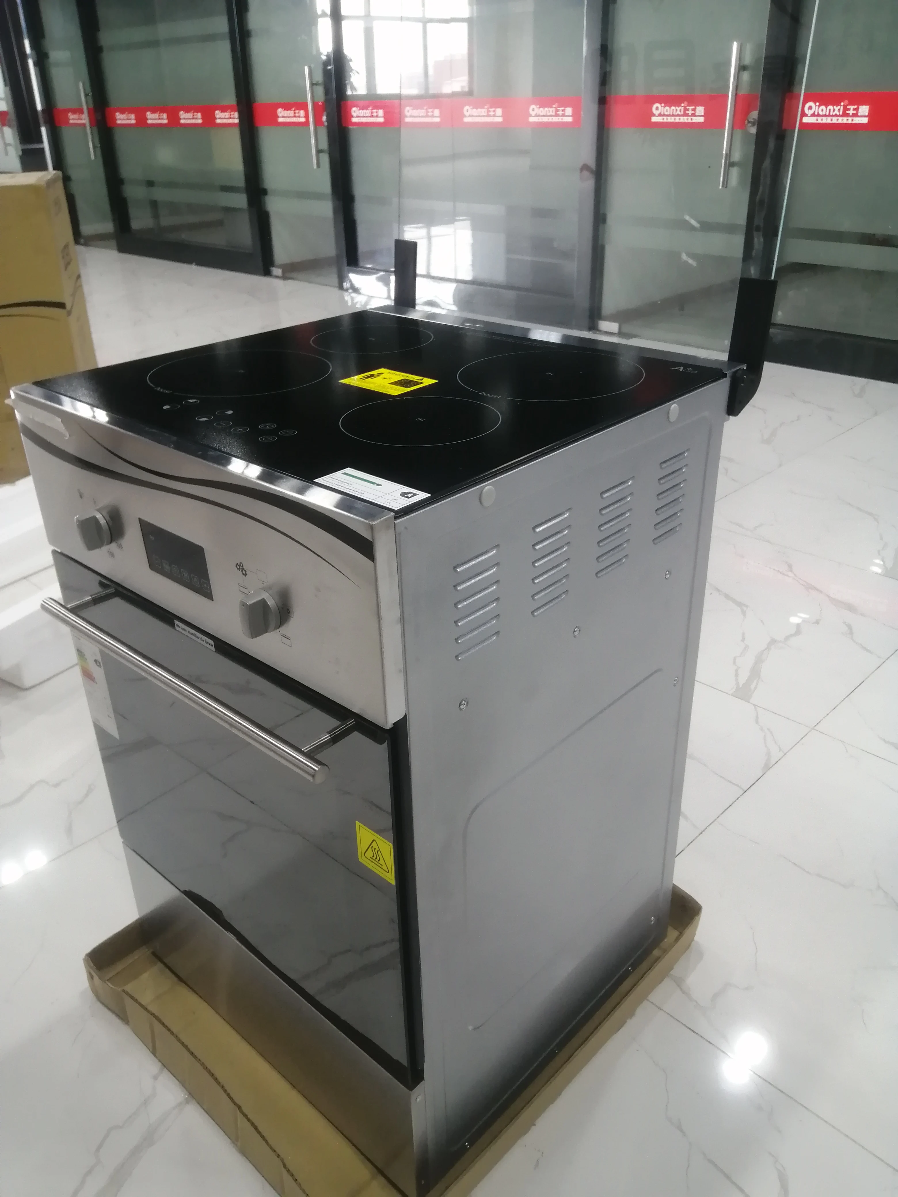 OEM Best Freestanding Four-electric Burner Oven Stainless Steel Range and Electric Cooker Stove Gas With Gr