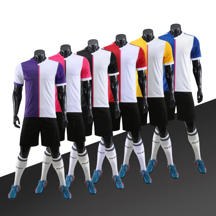 100% Polyester European Size Football Training Uniform International Soccer Jerseys Uniform