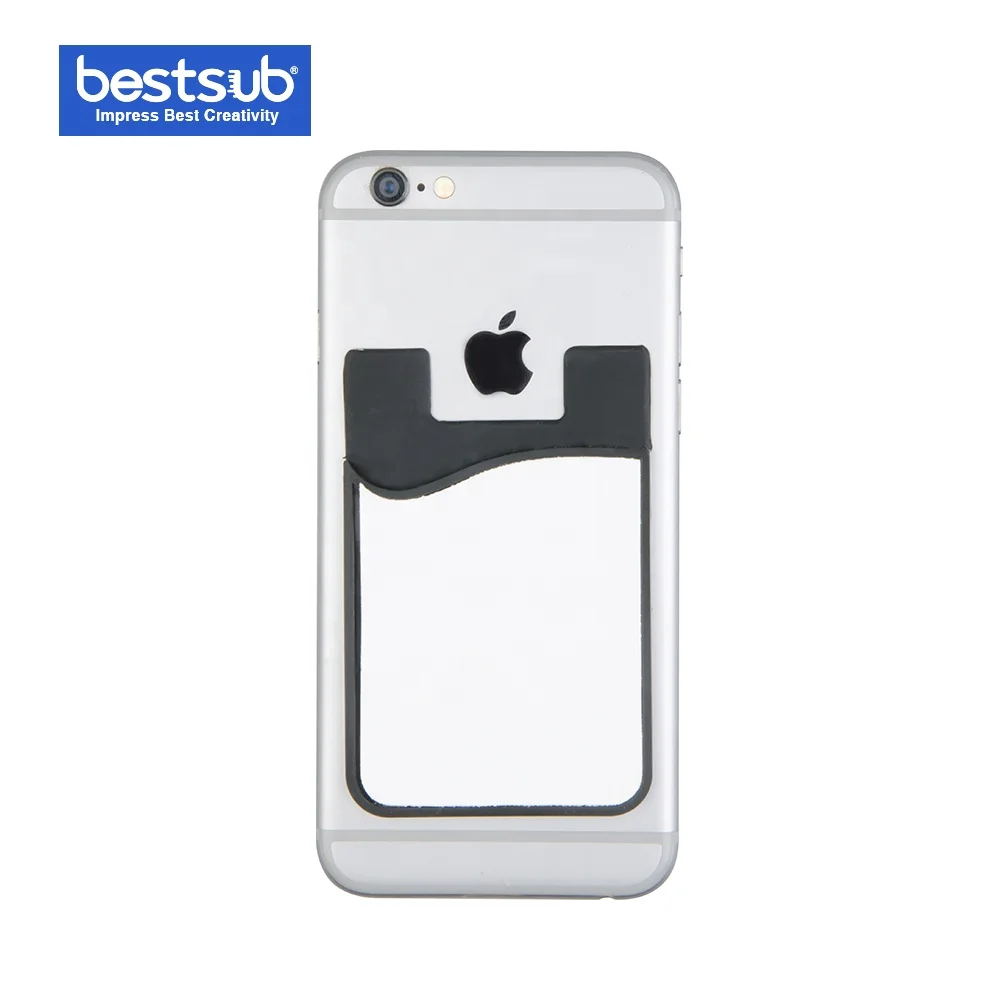 
Sublimation Color Smart Wallet Silicone Cell Phone Sticker Card Holder BKT02 