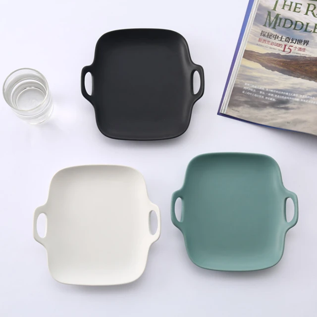 High Quality Sublimation Plastic Hard Material Pizza Plate Wholesale Plastic Plates For Dishwasher Safe