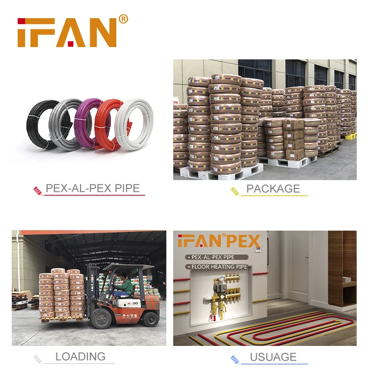  IFAN Factory PEX AL труба 16-32 мм 12 5 МПа синие белые оранжевые желтые трубы сантехника газ
