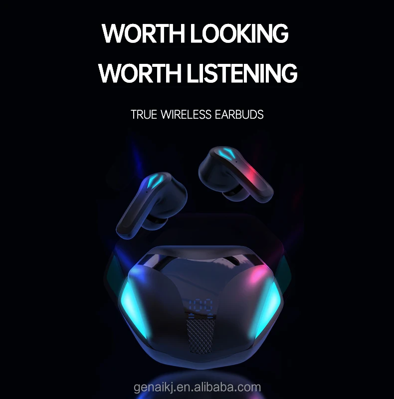 TWS gaming hedaset & headphones Bluetooth Handfree Wireless earphone gaming in-ear earphones