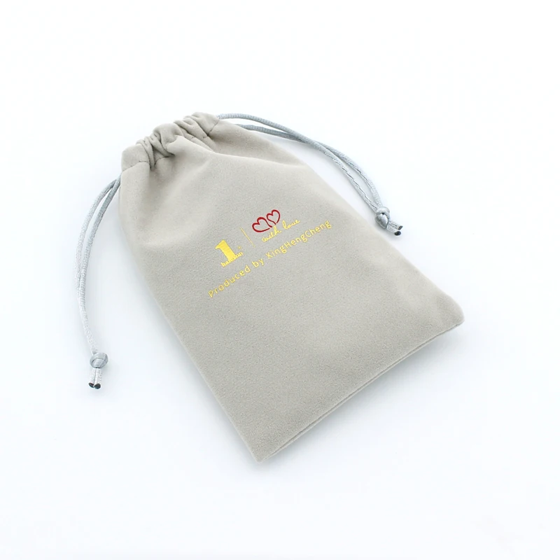 Custom Printed  Velour Fabric Handbag Dust Bag Velvet Packaging Dust Bag For Shoes Gift Jewelry