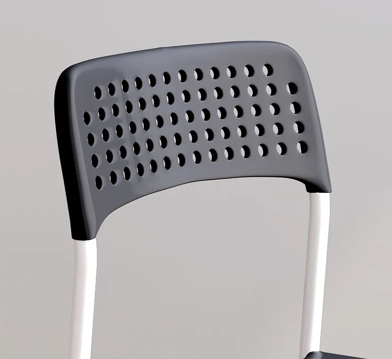 Hot Sale Strong Italian Supernatural Hole Back Commerical Polypropylene Stackable Chair Pp Chair Plastic Dining Chairs