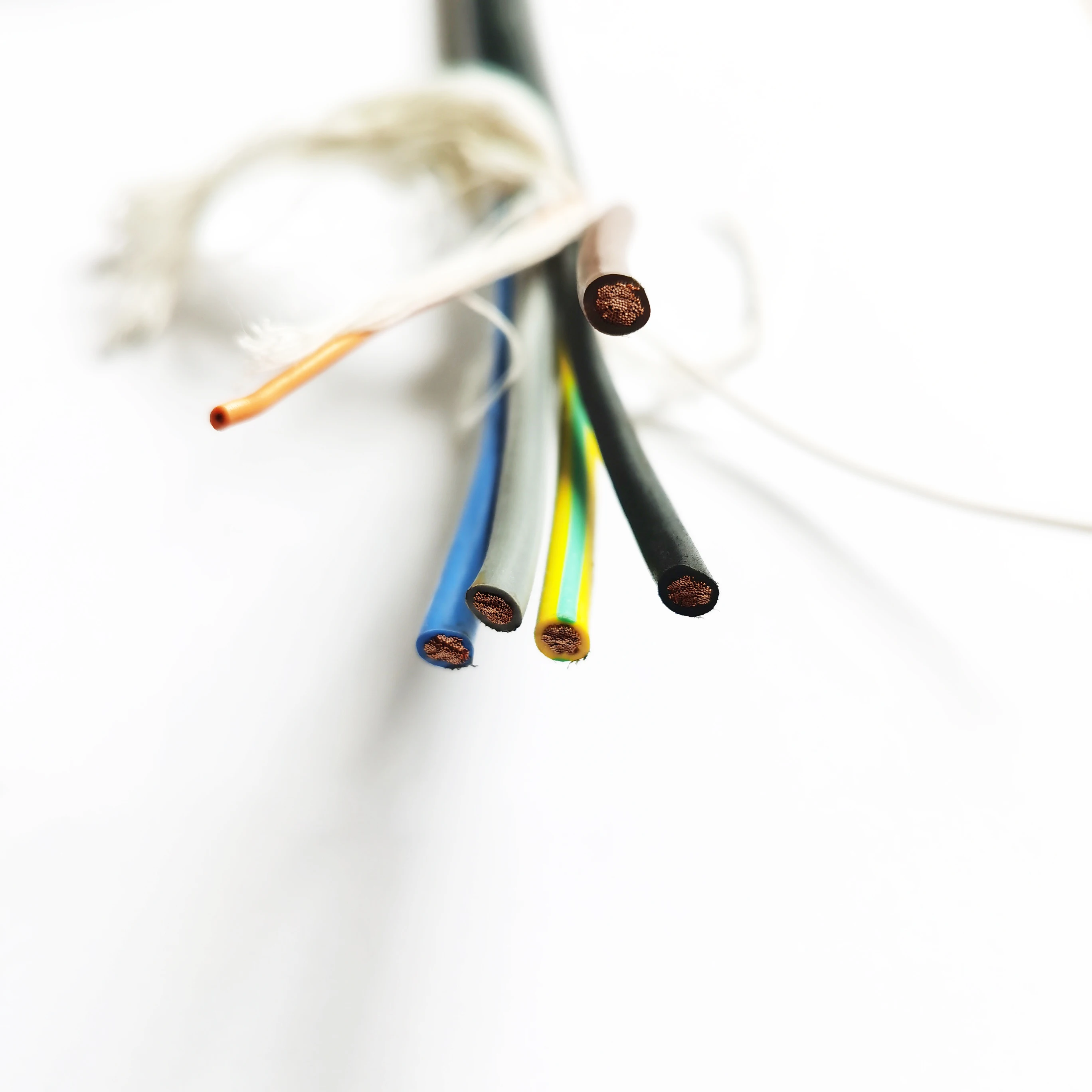 three-phase 16A 5*2.5mm+0.75mm 5m 6m 8m 10m EV spring  cable  Charging pile spiral cable spiral power cable