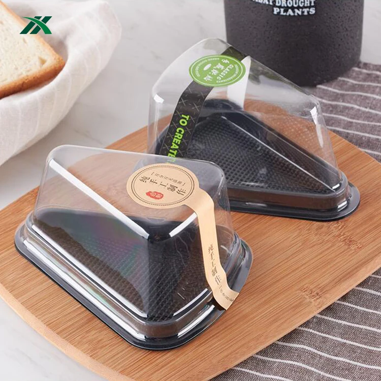 
Cake Boxes Wholesale Disposable Plastic Cupcake Bakery Containers Dessert Boxes Slice Sweet Clear Cakes And Pastries Package 