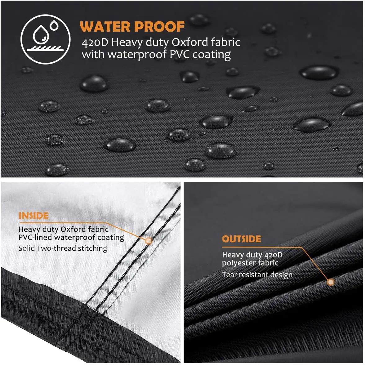 Hot Selling 58 inch  BBQ Gas Grill Cover Outdoor Waterproof Dustproof Barbecue Protection Cover