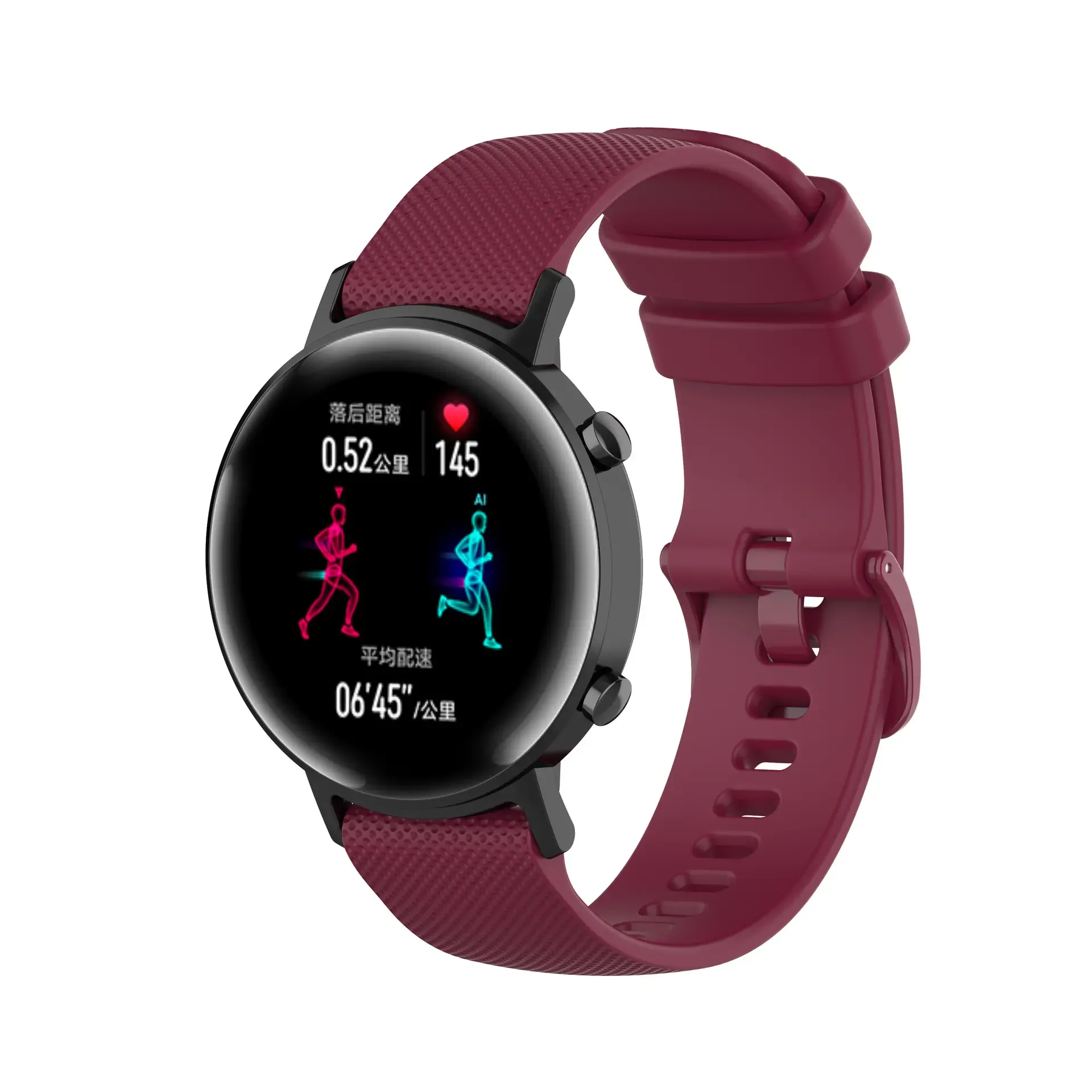 Smart Watch Band Accessories 20MM 22MM 24MM Quick Release Switch Silicone Watch Strap