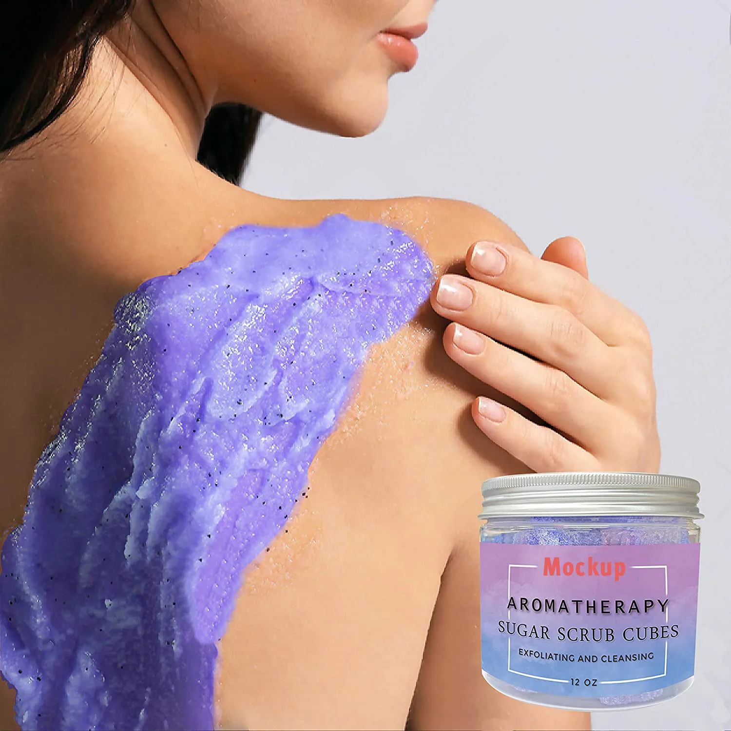 Custom logo Smooth Skin Fruit Vegan Organic Fruit Candy Sugar Body Scrubs Cubes Body Sugar Cube