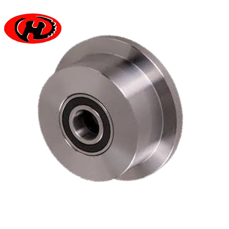 45 # прочный стальной одиночный фланец и двойные фланцевые гусеничные диски, Т-образное колесо, H-образное роликовое колесо