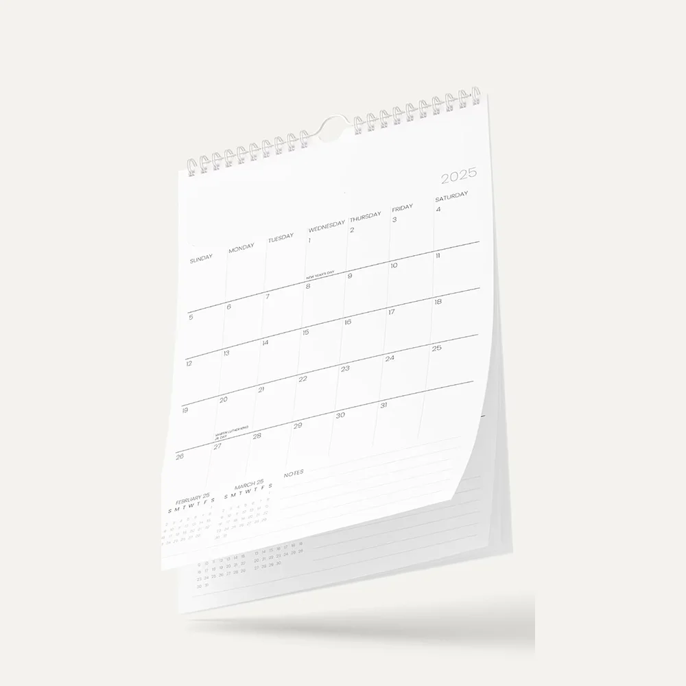 2025 wall calendar Custom Wall Calendar 2024-2025 Monthly Planner Planning  Aesthetic Wall Big Calendar