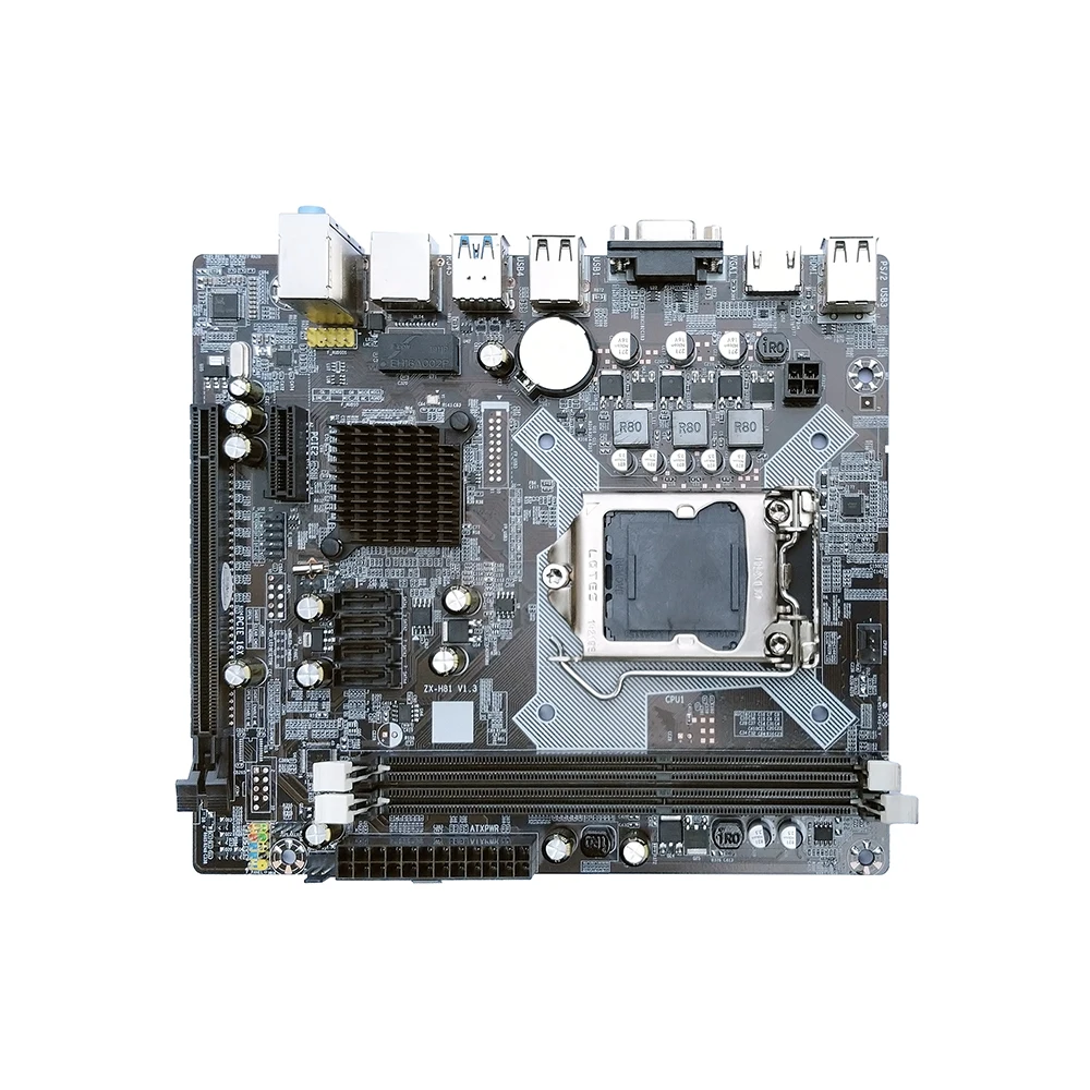 Материнская плата H81 matx материнская ssd компьютерная DDR3 LGA 1150 настольная MBS