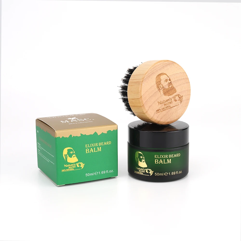 Factory customization Men beard Care Products Beard Balm 100% Natural Smoothing Nourishing Balm For beard growth