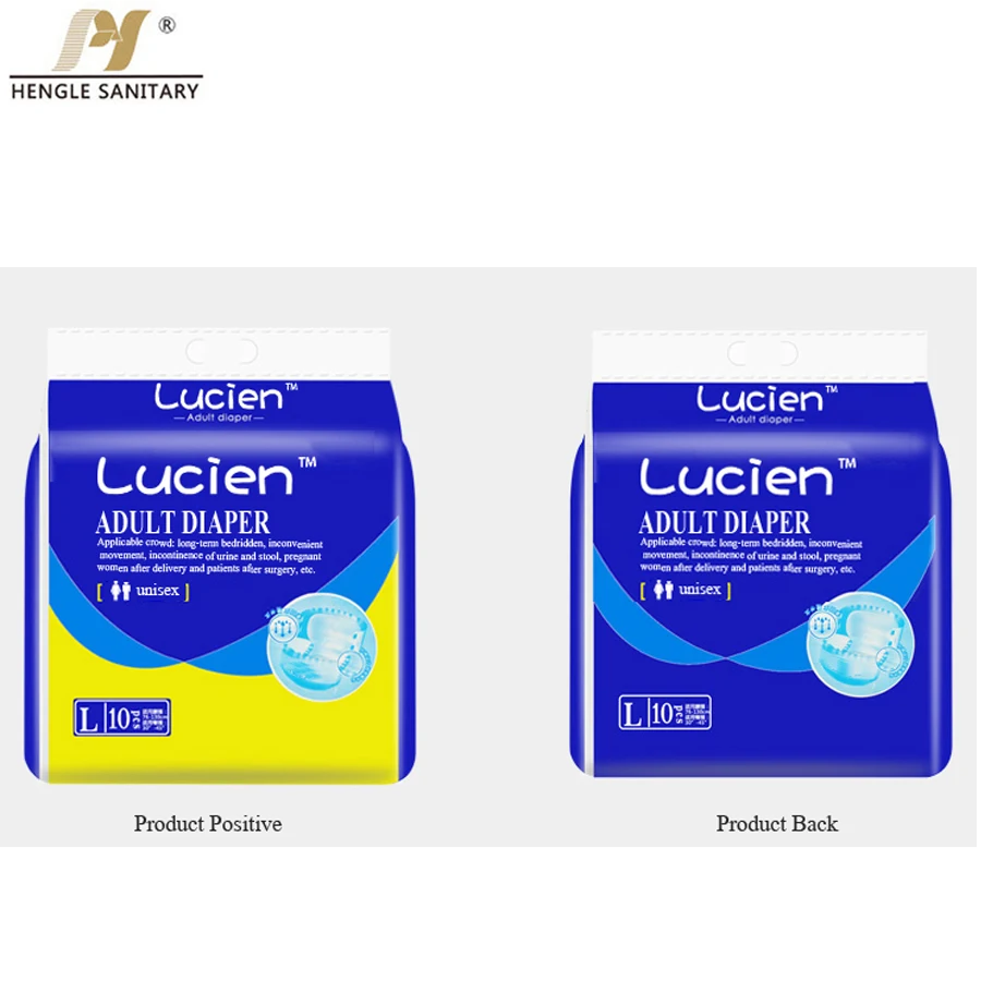Chinese manufacturers direct selling disposable elderly incontinence diapers PE film super absorbent ultra-thin adult diapers