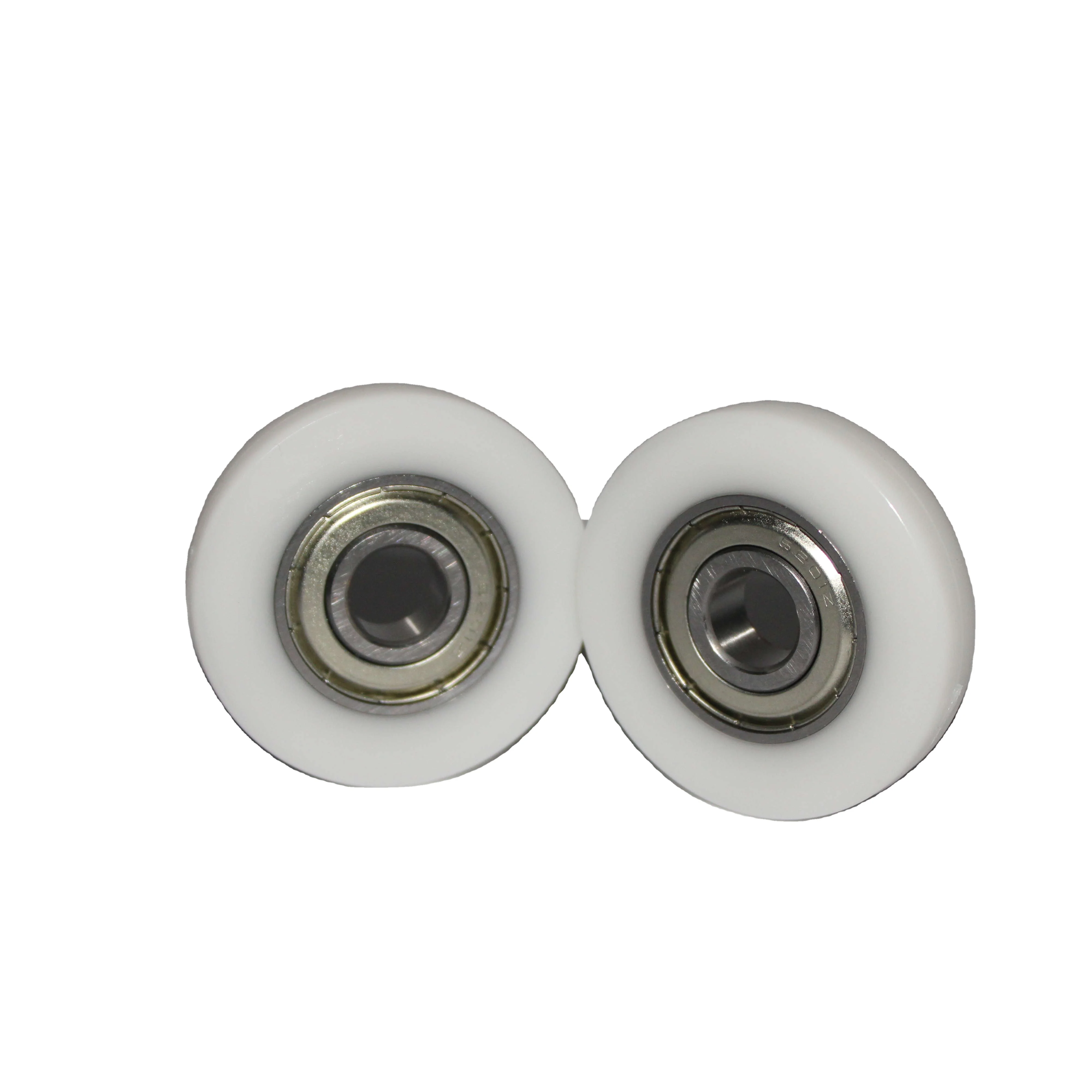 OEM drawing POM Nylon PU plastic coated bearing for rowing seat wheel