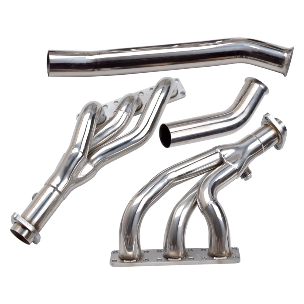 4PC Stainless Steel Performance Exhaust Manifold Headers For BMW E46 E39 Z3 2.5L 2.8L 3.0L L6