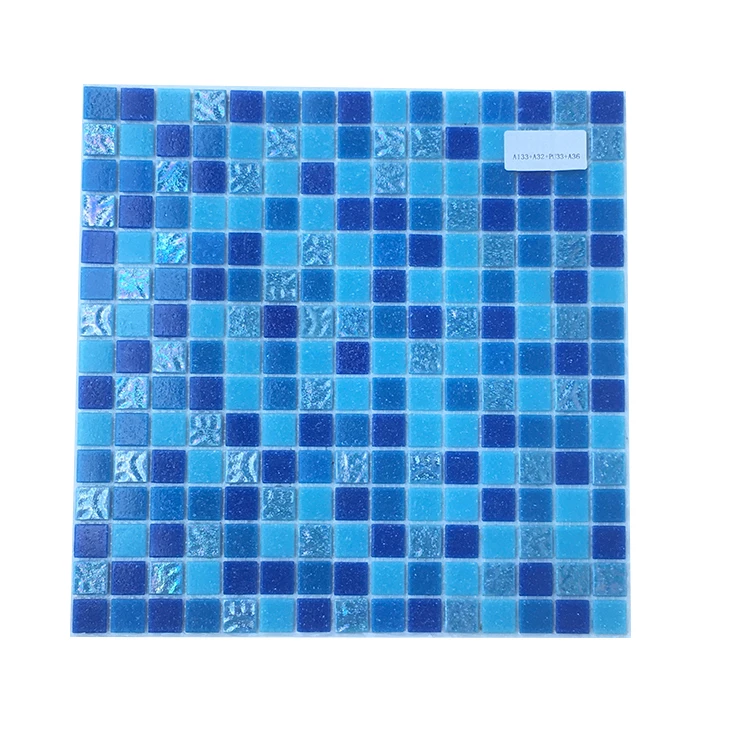 
Ice cracked sand glass mosaic swimming pool tiles floor and wall panel 