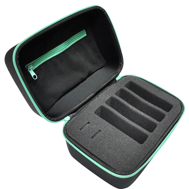 Custom eva molded thermoform zipper hard shell protective stash bag travel hard carry eva tool case zipper portable storage box