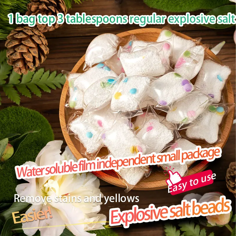Universal Laundry Soap Detergent Powder Remove Stain Explosive Salt Whitening Clothes Color Safe Bleach Washing Powder