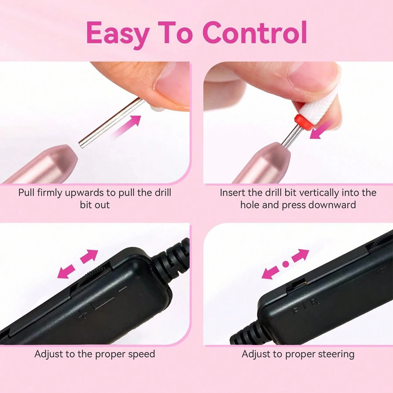 Portable Electric Nail Drill Manicure Pedicure Tool Acrylic Nail Cuticle Cleaning 35000rpm Nail Drill