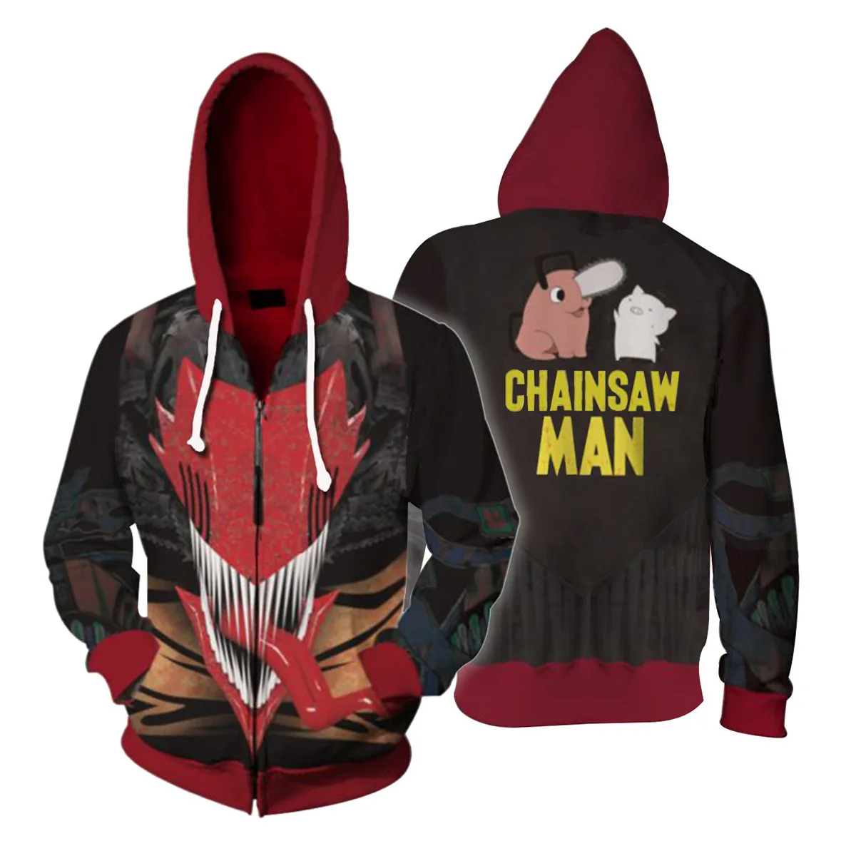 Custom hoodie printing dragon anime men hoodies 3-d print custom hoodie jacket