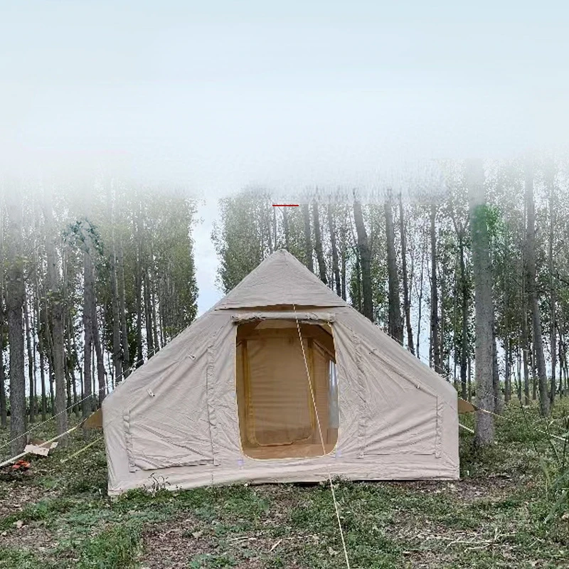 Cotton Air Pole Glamping Inflatable House Camping Tent