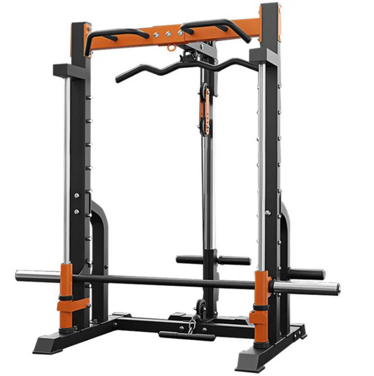 
Smith squat rack Gym trainer bench press weightlifting barbell bench press gantry Factory wholesale 