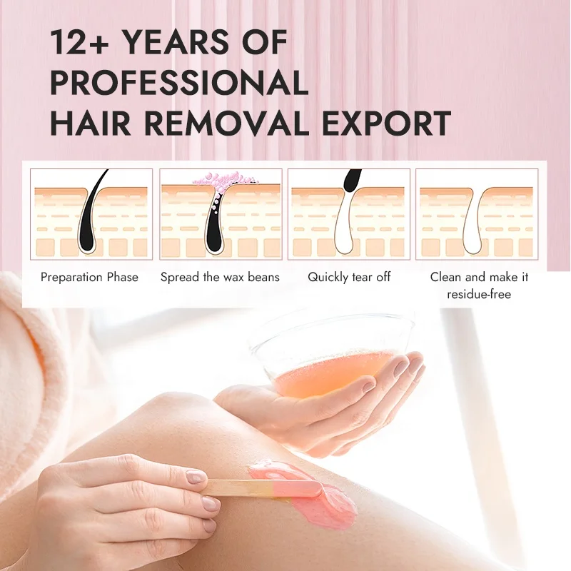 Low Moq Competitive Price Painless Efficient Brazilian Body Face 300g 500g 1000g Hard Wax Beads For Hair Removal