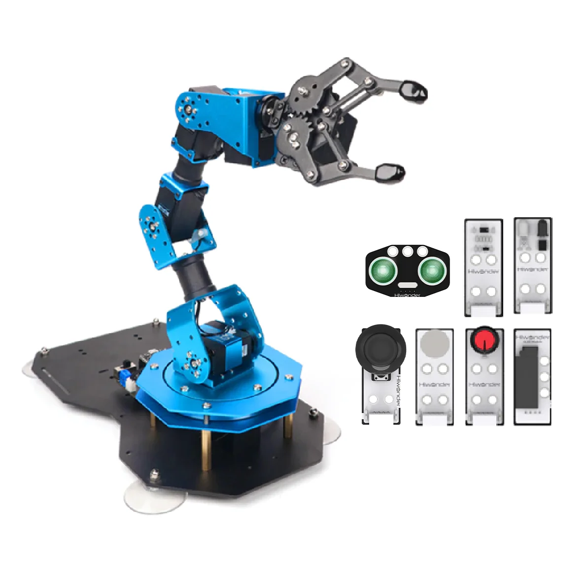 Hiwonder ESP32 Robotics Arm Starter Kit with Serial Bus Servo STEM Robot 5 DOF Programmable Education Tool