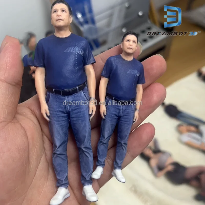 Dreambot3D 9 12 15 18 cm 3D Full Color High-Precision Portrait Doll Real People Figure Model Resin Printing Print Service