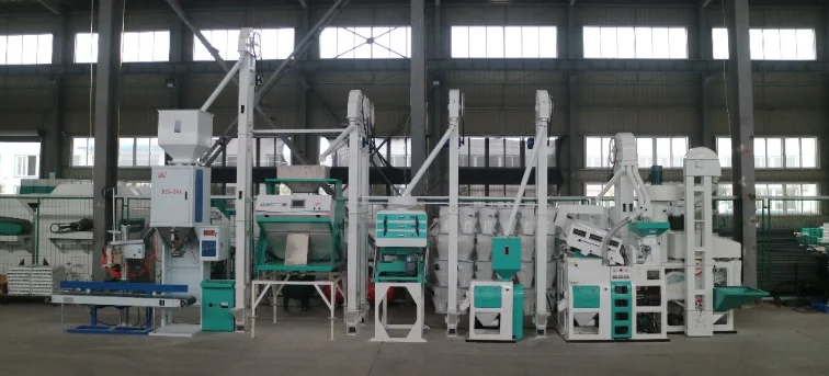 Grain processing machinery Hot sell 40-50 tons /day complete set rice mill plant