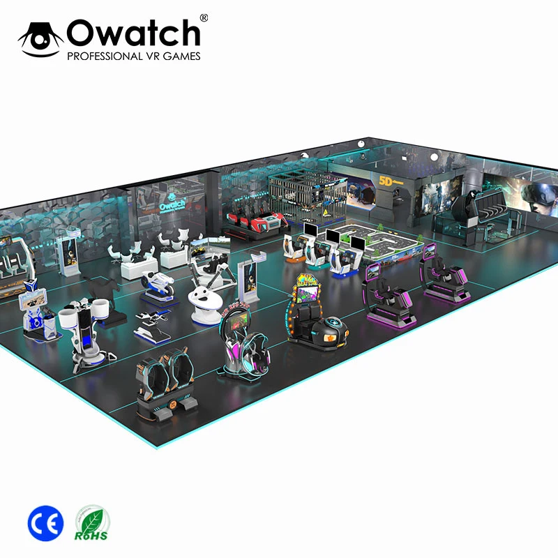 High Profits Virtual Reality World 9D VR Theme Park With VR Arcade Games