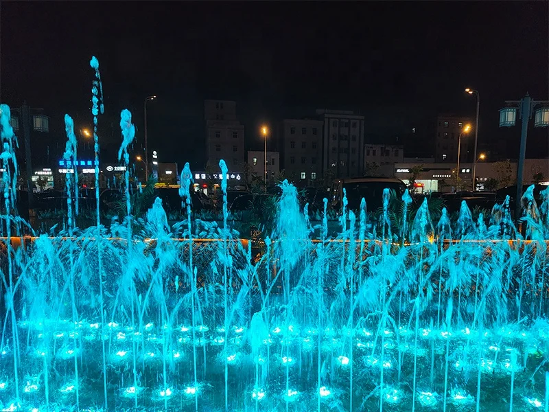 AWS Mini Wedding Decor Water Fountain Pool Programmable Music Dancing Fountain Outdoor