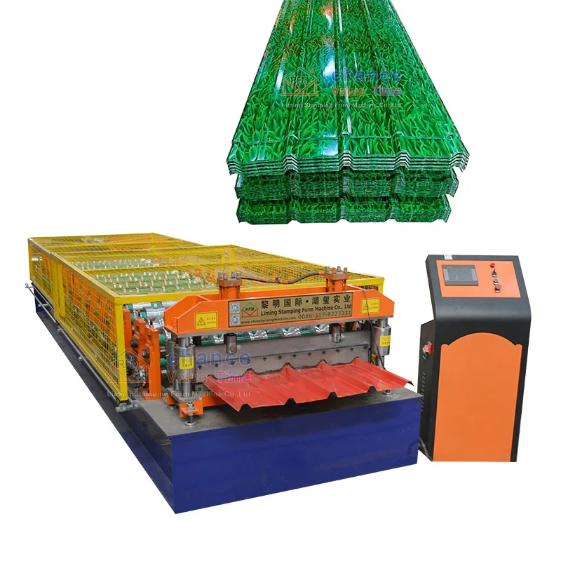 Liming Steel Tile Making Machinery Sheet Metal Roof Tile Panel Cold Roll Forming Machine