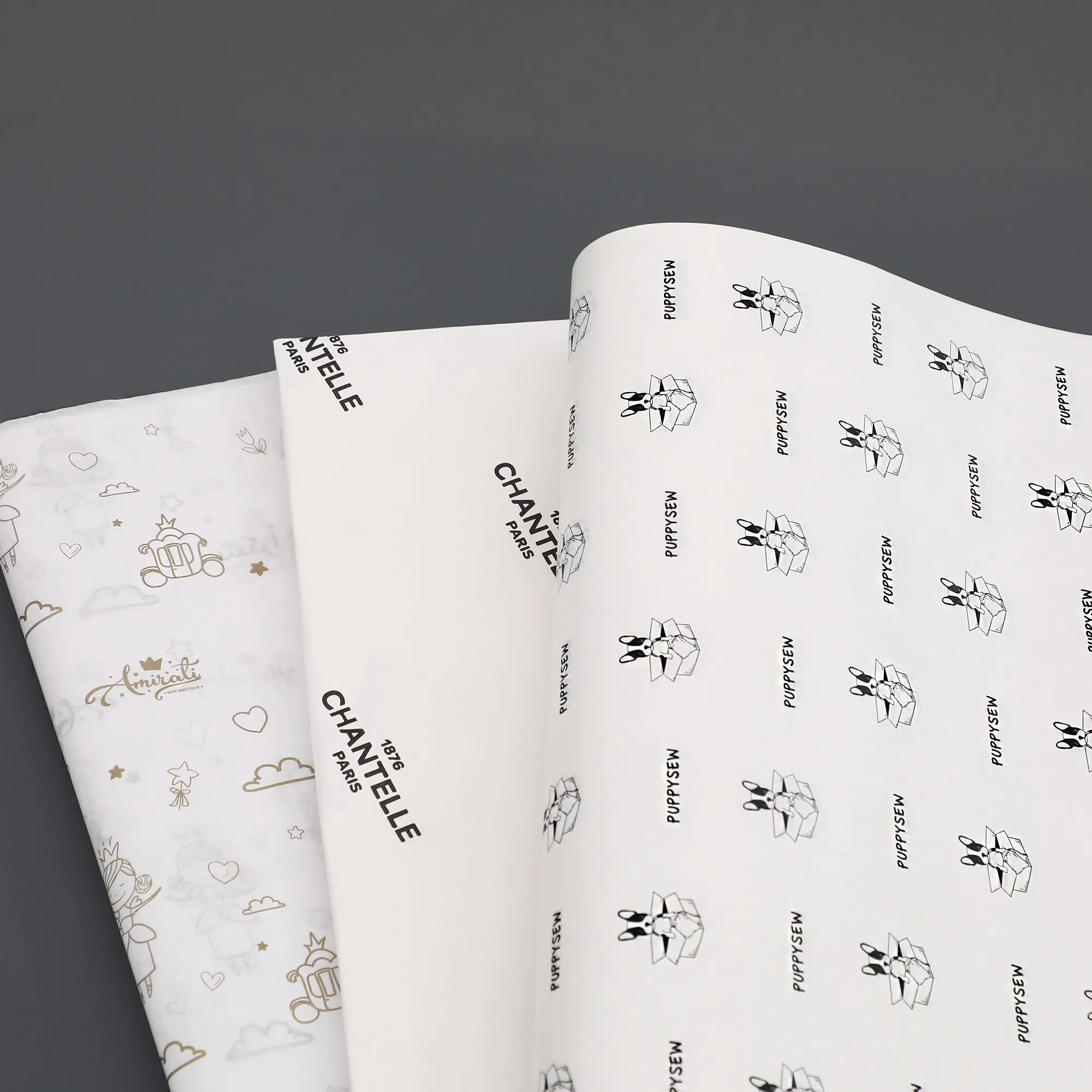 Eco-friendly 100% Degradable Safe Material French Chips Packaging Sandwich Pie Takeaway Wax Paper Food Wrapping